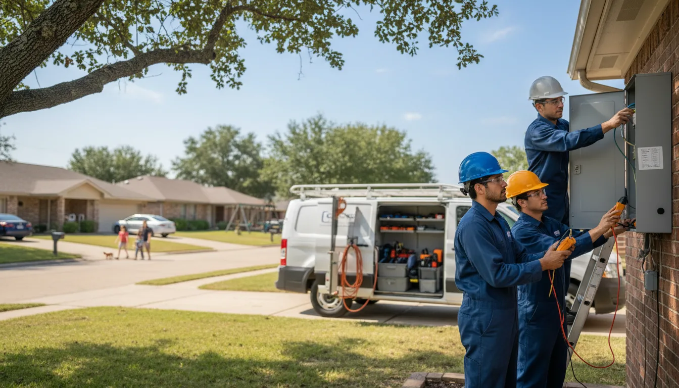 Certified electrician providing emergency electrical services in Aldrich, MO